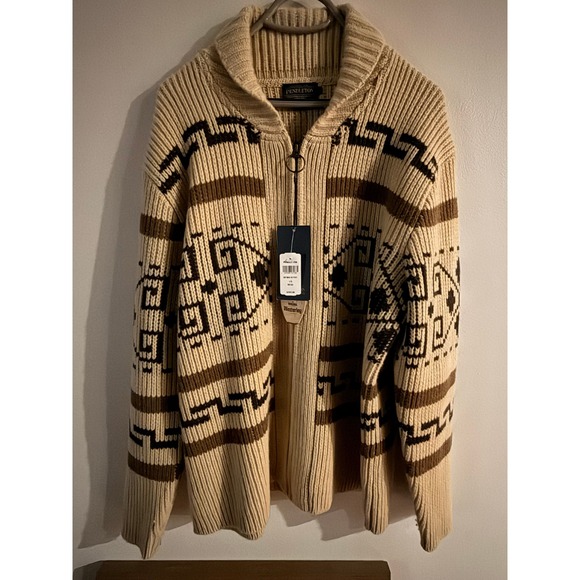 Pendleton Other - Pendleton The Original Westerly Big Lebowski Cardigan Sweater Lambs Wool Mens L
